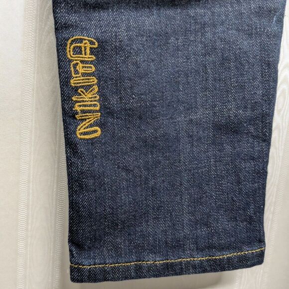 Nikita Jeans Women 27 High Waist Zippered Slits Dark Wash Blue - Picture 8 of 9